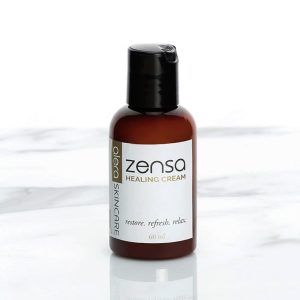 60 ml bottle of Zensa Healing Cream for skincare courses and services, 60