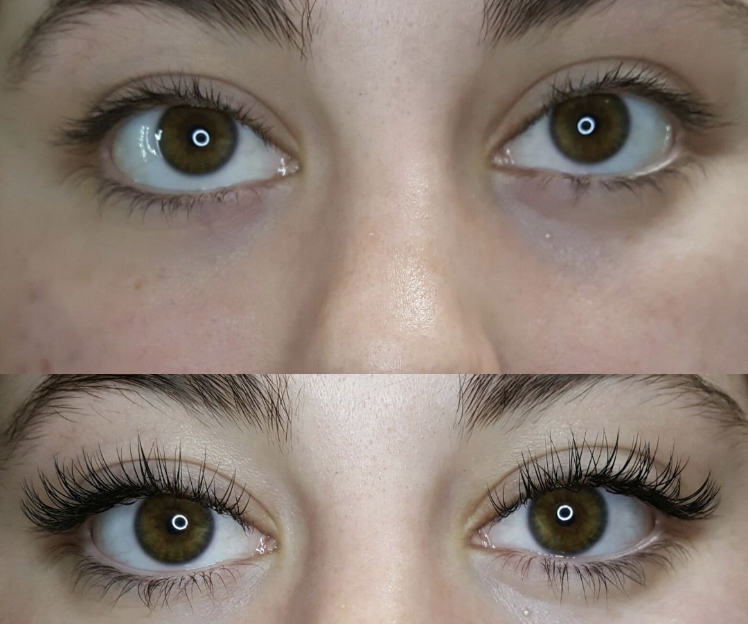 Student performing lash lift service at Wrapture Beauty Academy