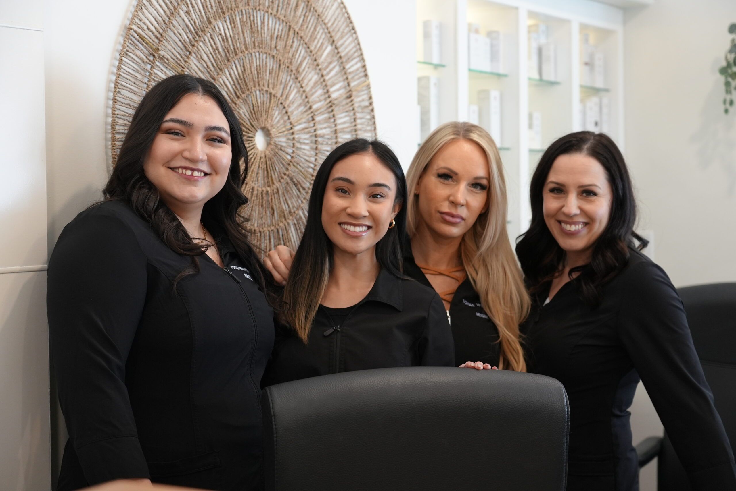 "estheticians working on their brand together"